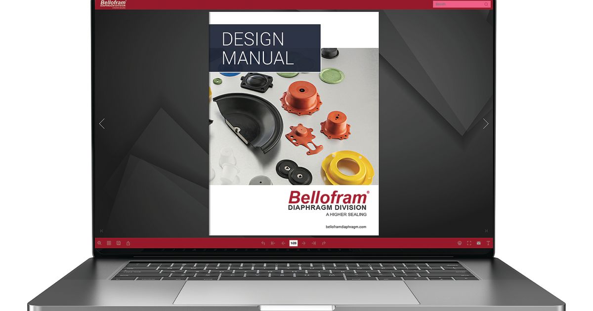 Bellofram Diaphragm Division offers digital design manual Rubber News